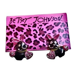 Betsey Johnson Bunny Earrings